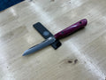 Fuschsia Short Paring Knife - CPM154 - Liberty Wood Handle
