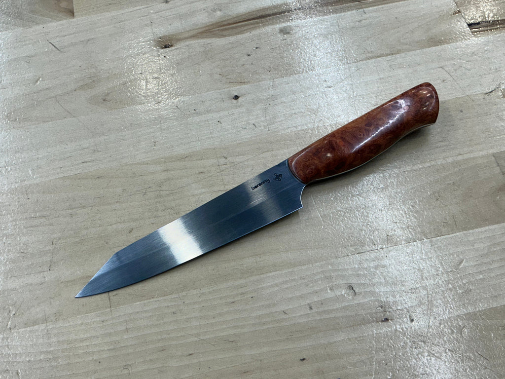 Steaksuki Knife - CPM154 - Amboyna Burl