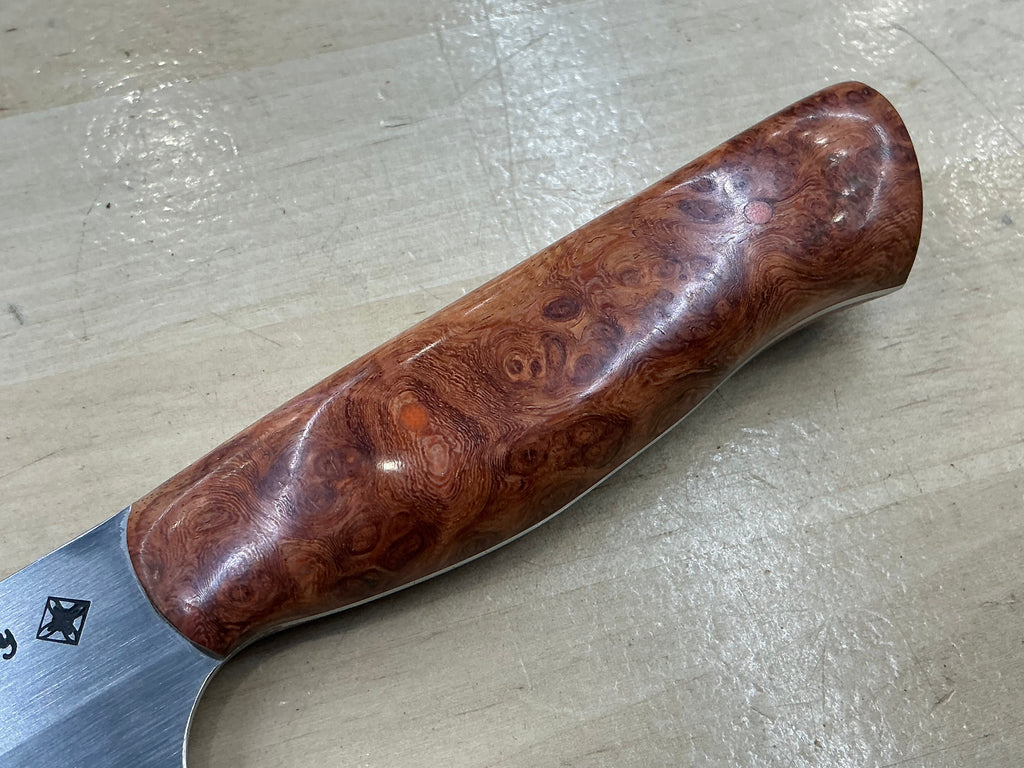 Steaksuki Knife - CPM154 - Amboyna Burl