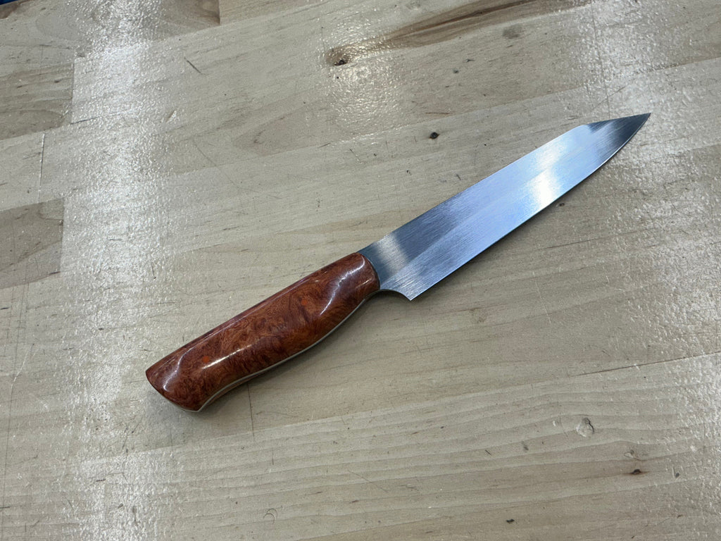 Steaksuki Knife - CPM154 - Amboyna Burl