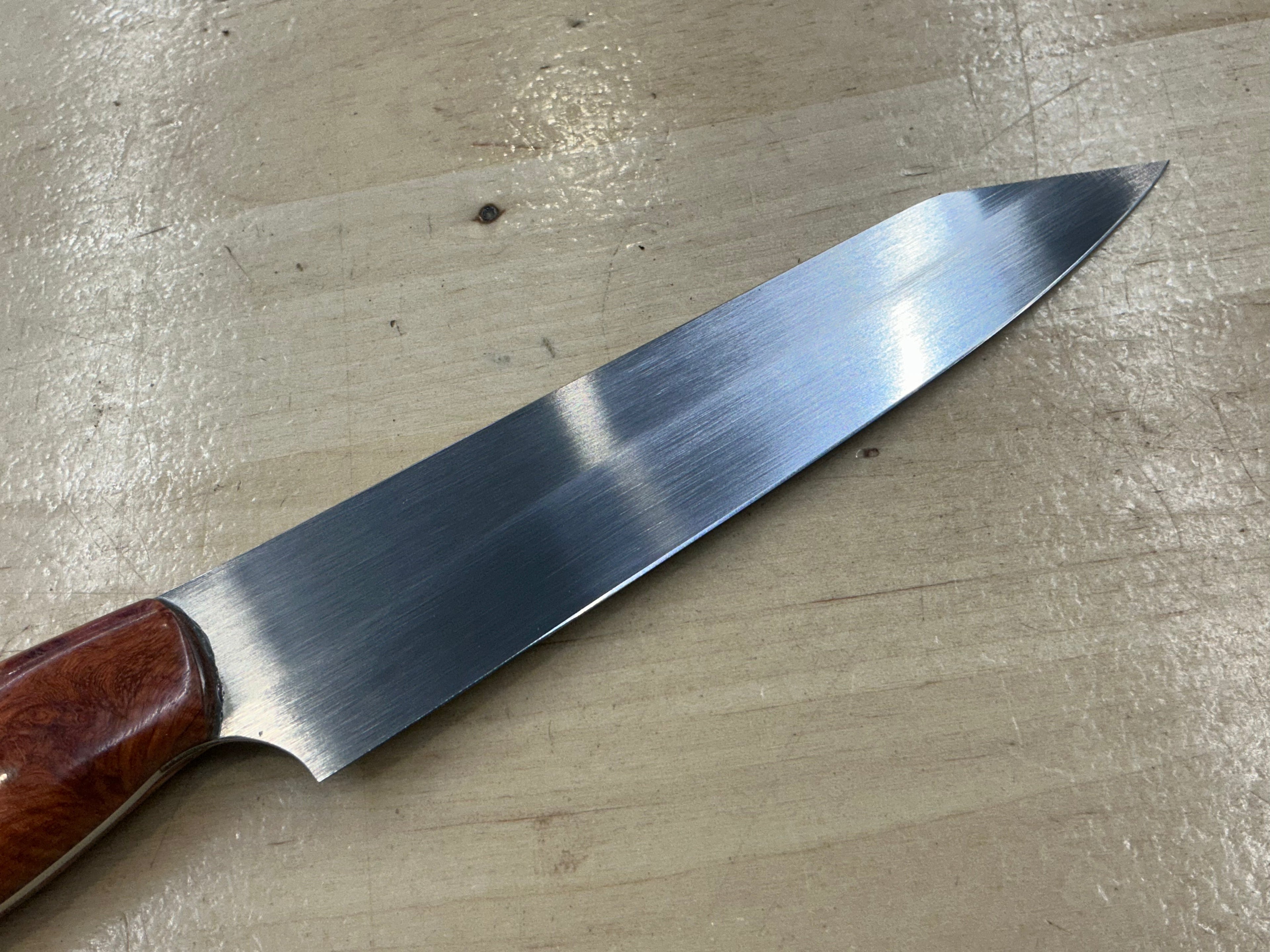 Steaksuki Knife - CPM154 - Amboyna Burl