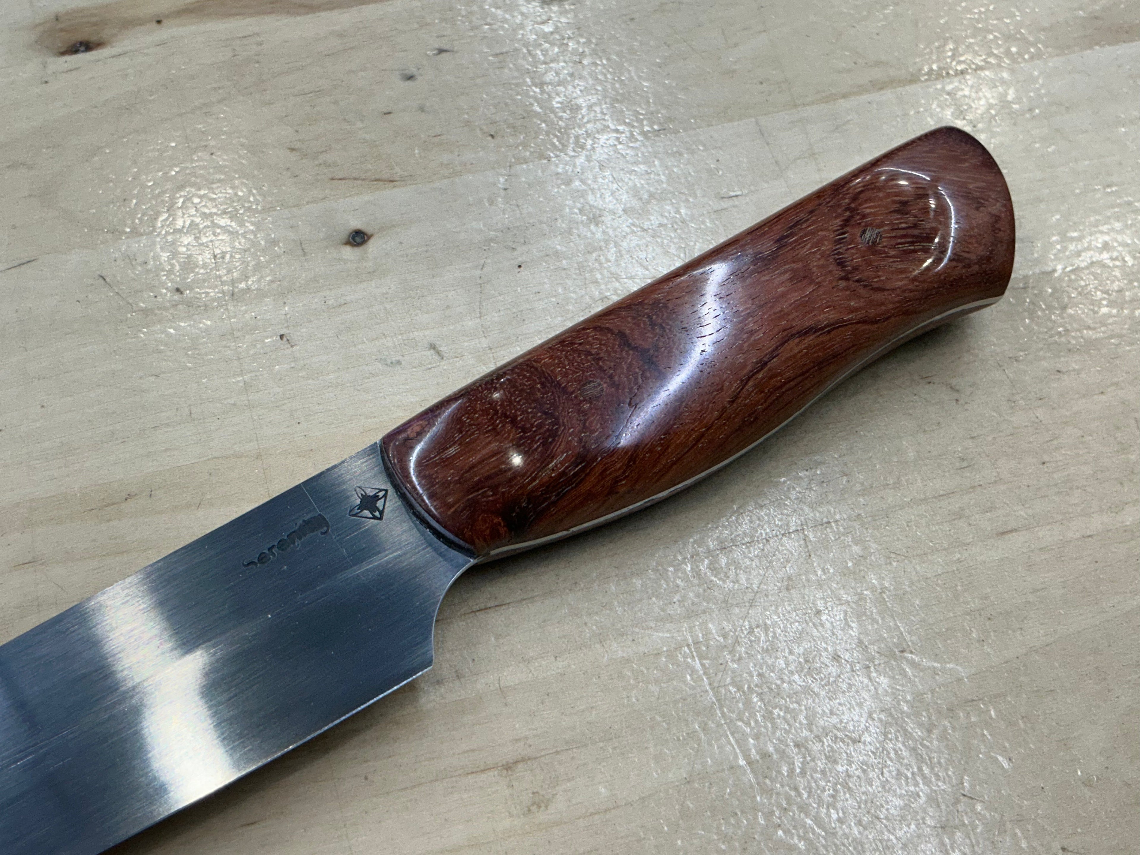 Steaksuki Knife - CPM154 - Amboyna Burl