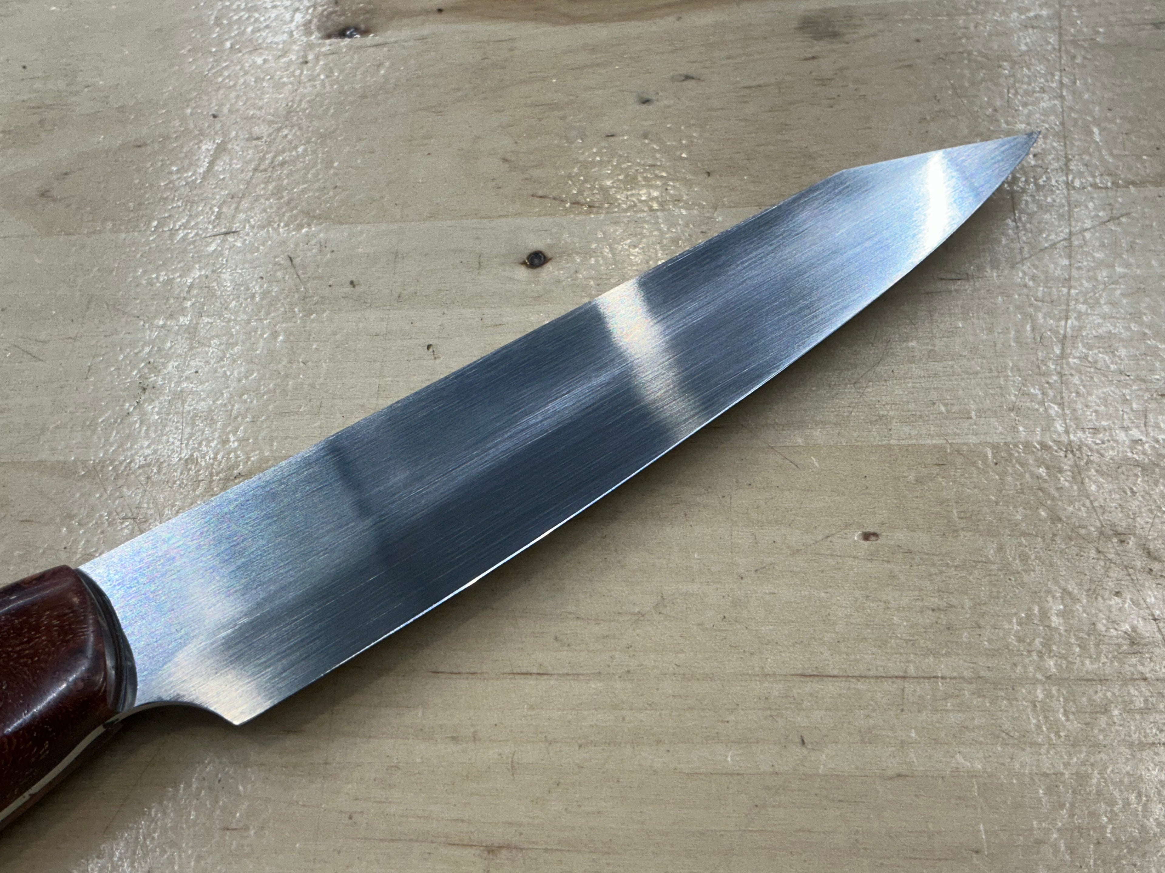 Steaksuki Knife - CPM154 - Amboyna Burl