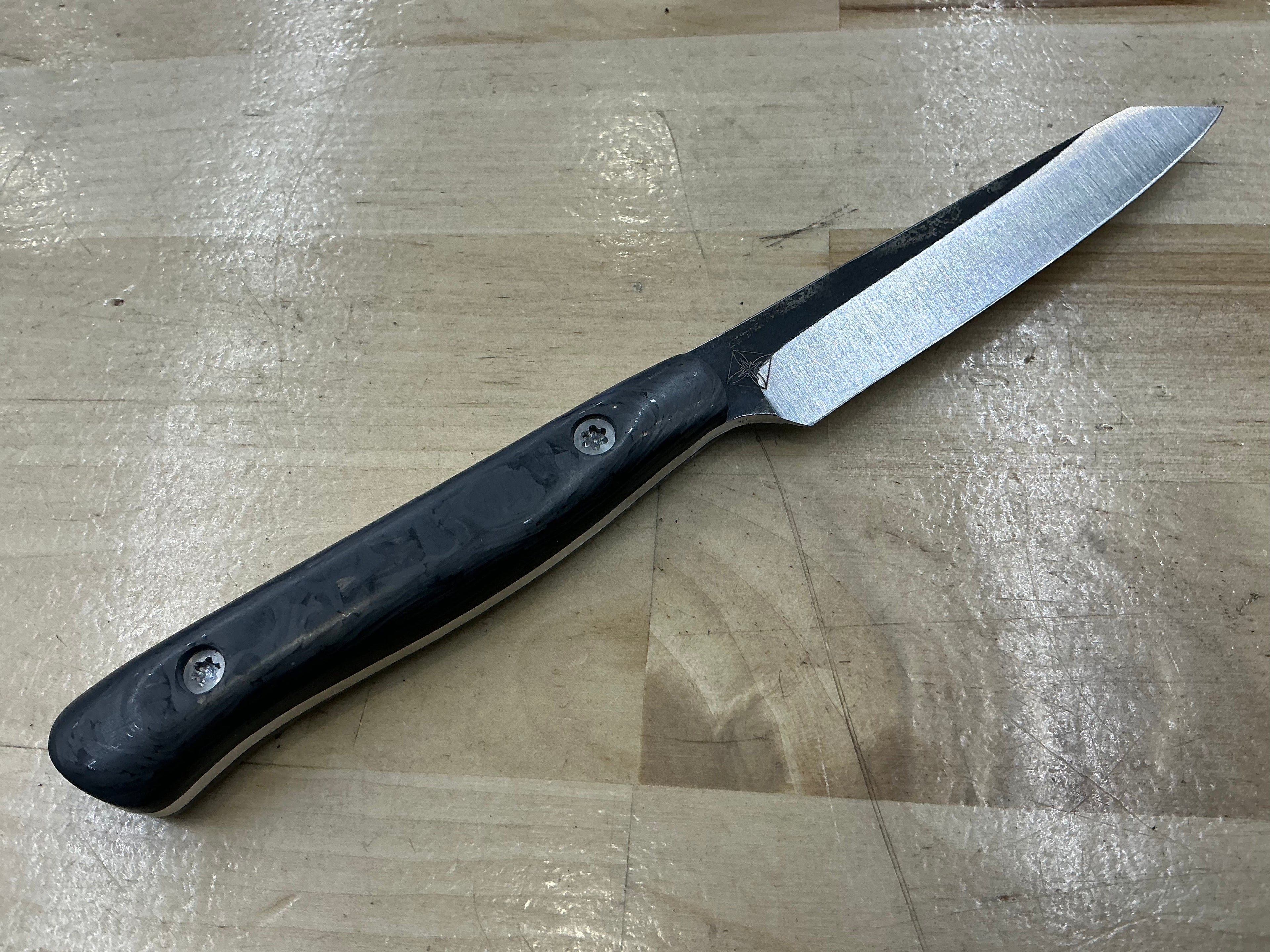 Carbon Fiber Short Paring Knife - CPM154