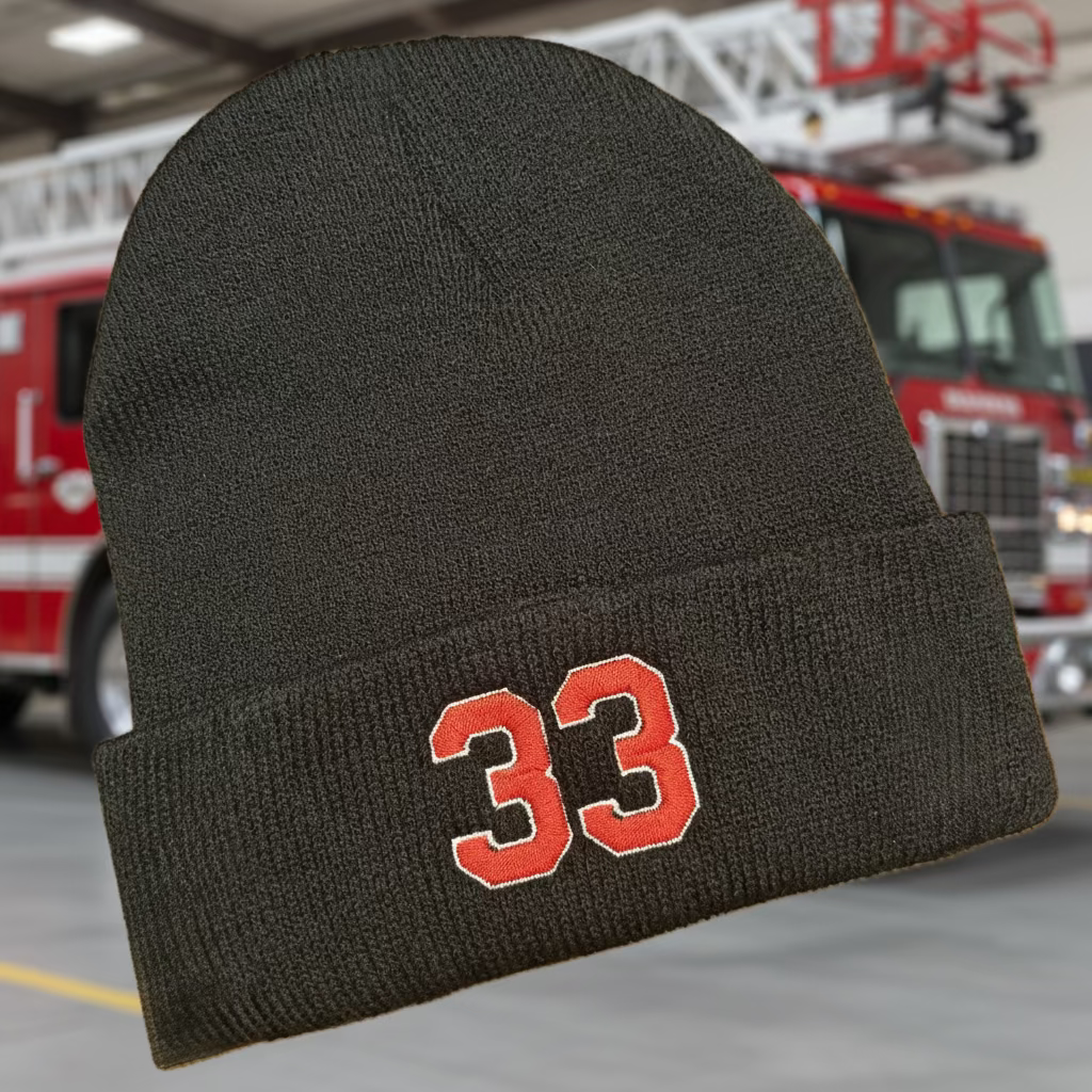Custom Station Number - Two Color - Beanie