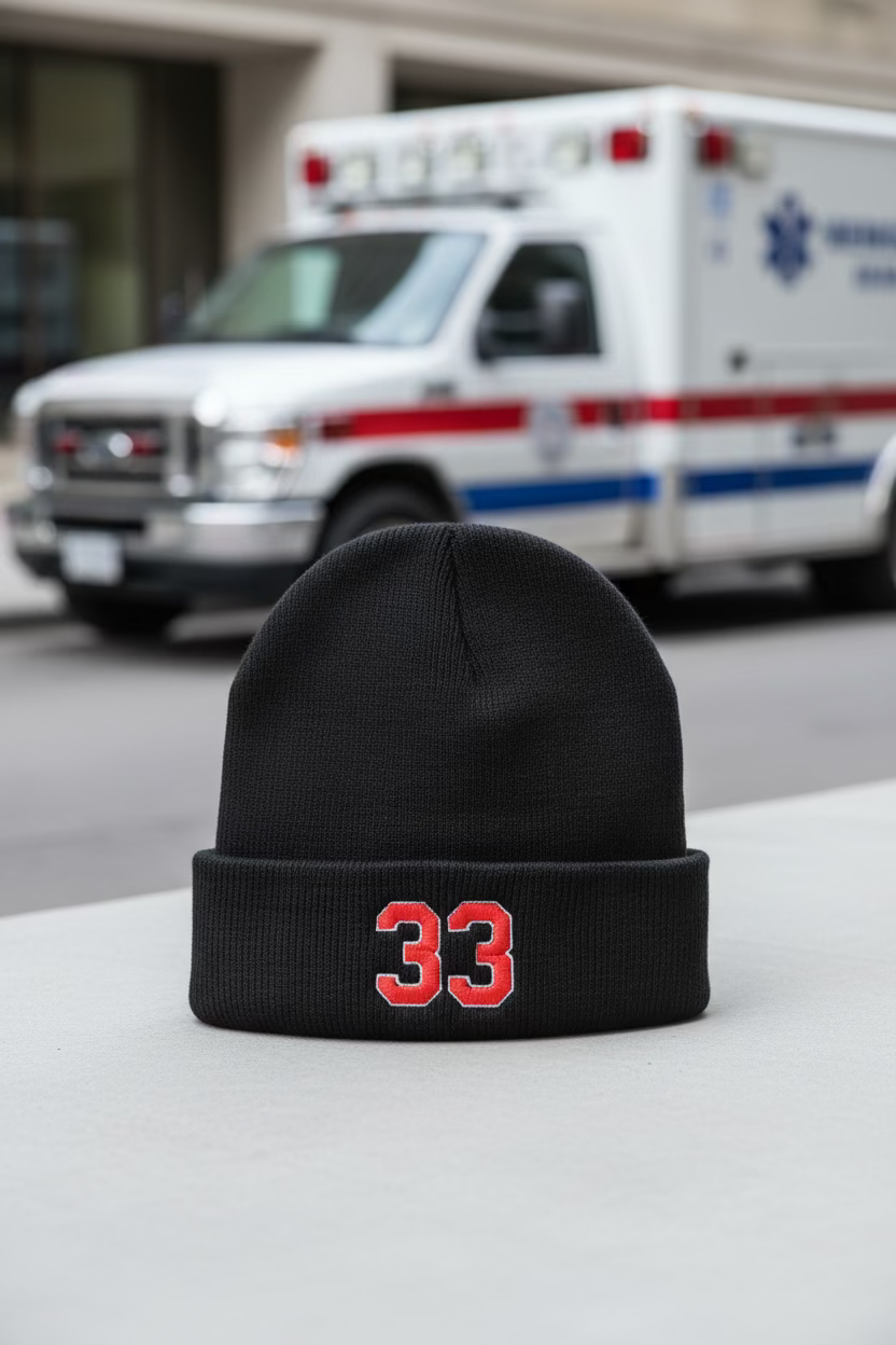 Custom Station Number - Two Color - Beanie