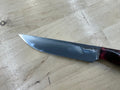 Maple Burl and Burgundy Resin Steak Knife