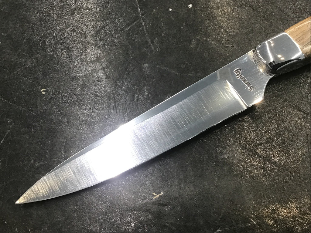 V - Series Paring Knife in CPM 154 - 304 SS Bolster & Texas Spalted Pecan