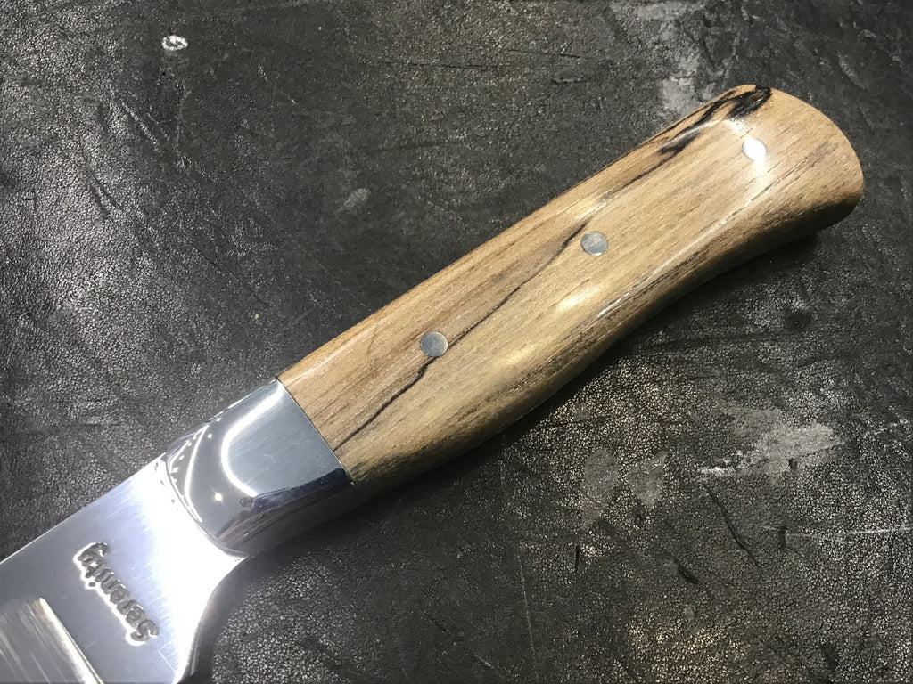 V - Series Paring Knife in CPM 154 - 304 SS Bolster & Texas Spalted Pecan