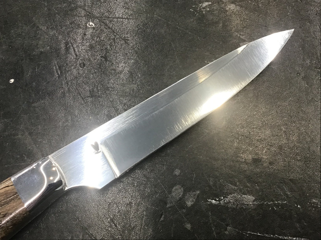 V - Series Paring Knife in CPM 154 - 304 SS Bolster & Texas Spalted Pecan