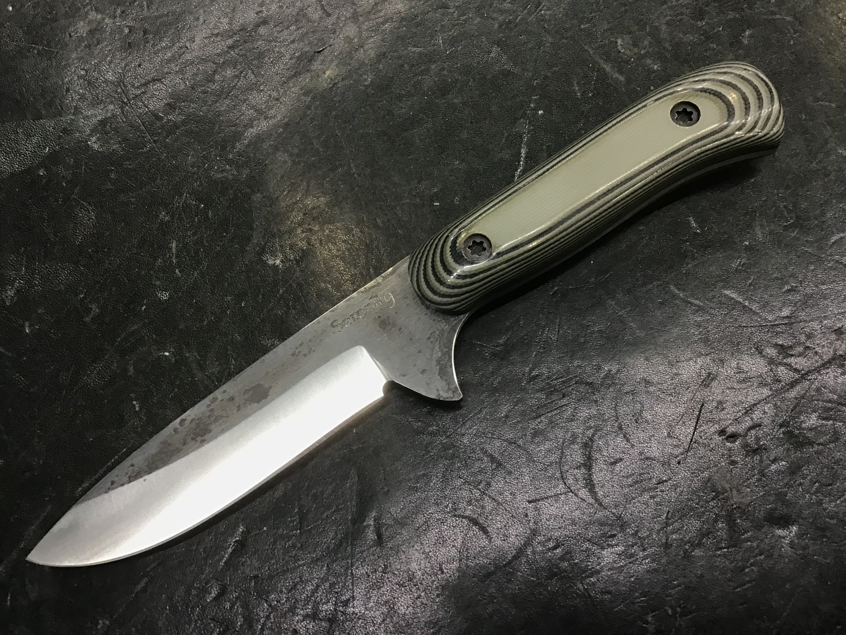 American Heritage Utility Knife - CPM154 with G-10 Laminate Handle