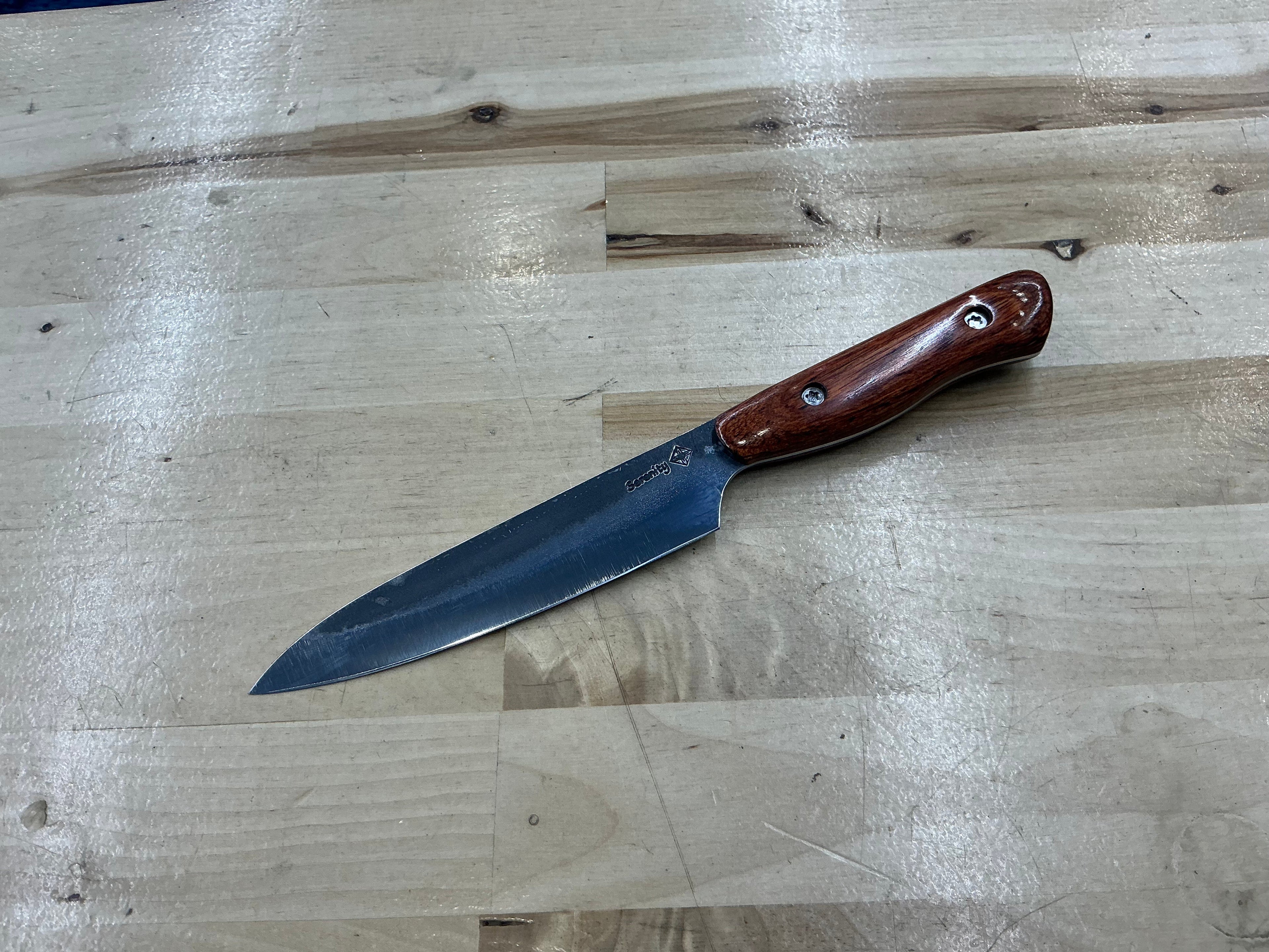 Cocobolo Petty Knife - CPM154 - Liberty Wood Handle