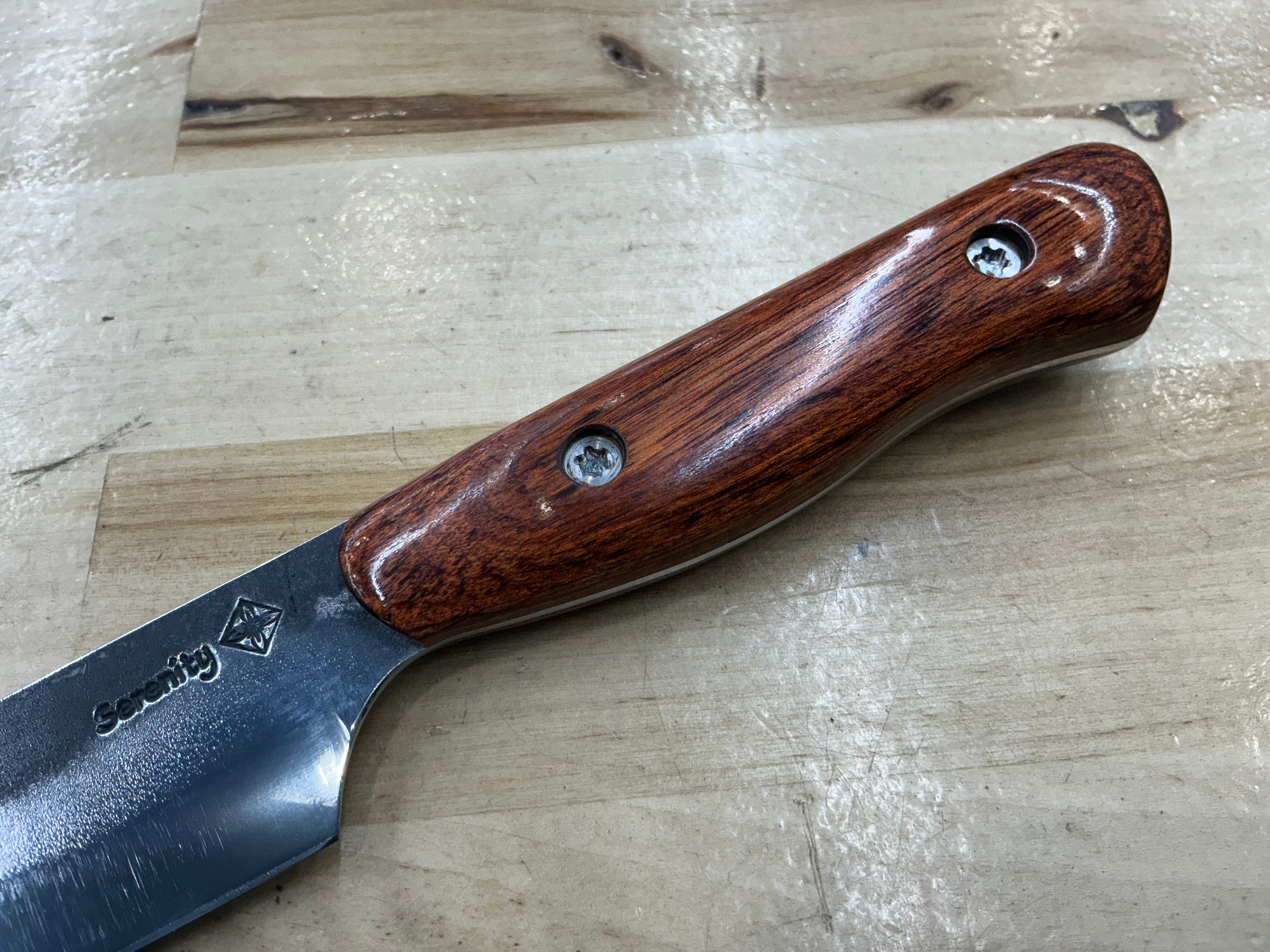 Cocobolo Petty Knife - CPM154 - Liberty Wood Handle