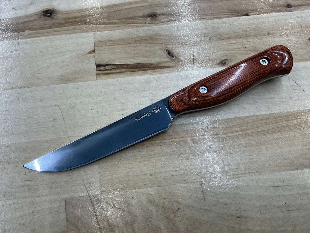 Cocobolo Steak Knife- CPM154 - Liberty Wood Handle