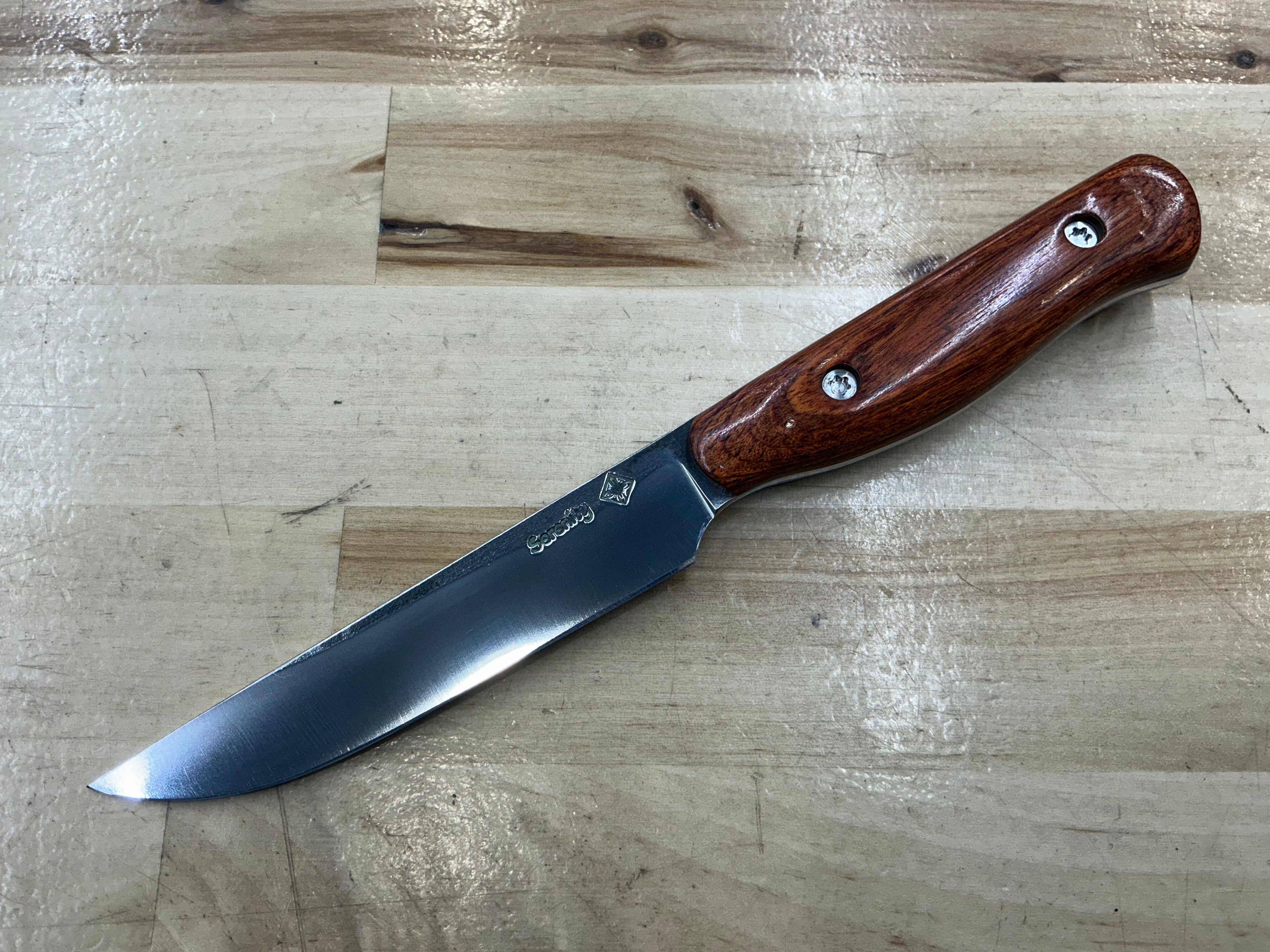Cocobolo Steak Knife- CPM154 - Liberty Wood Handle