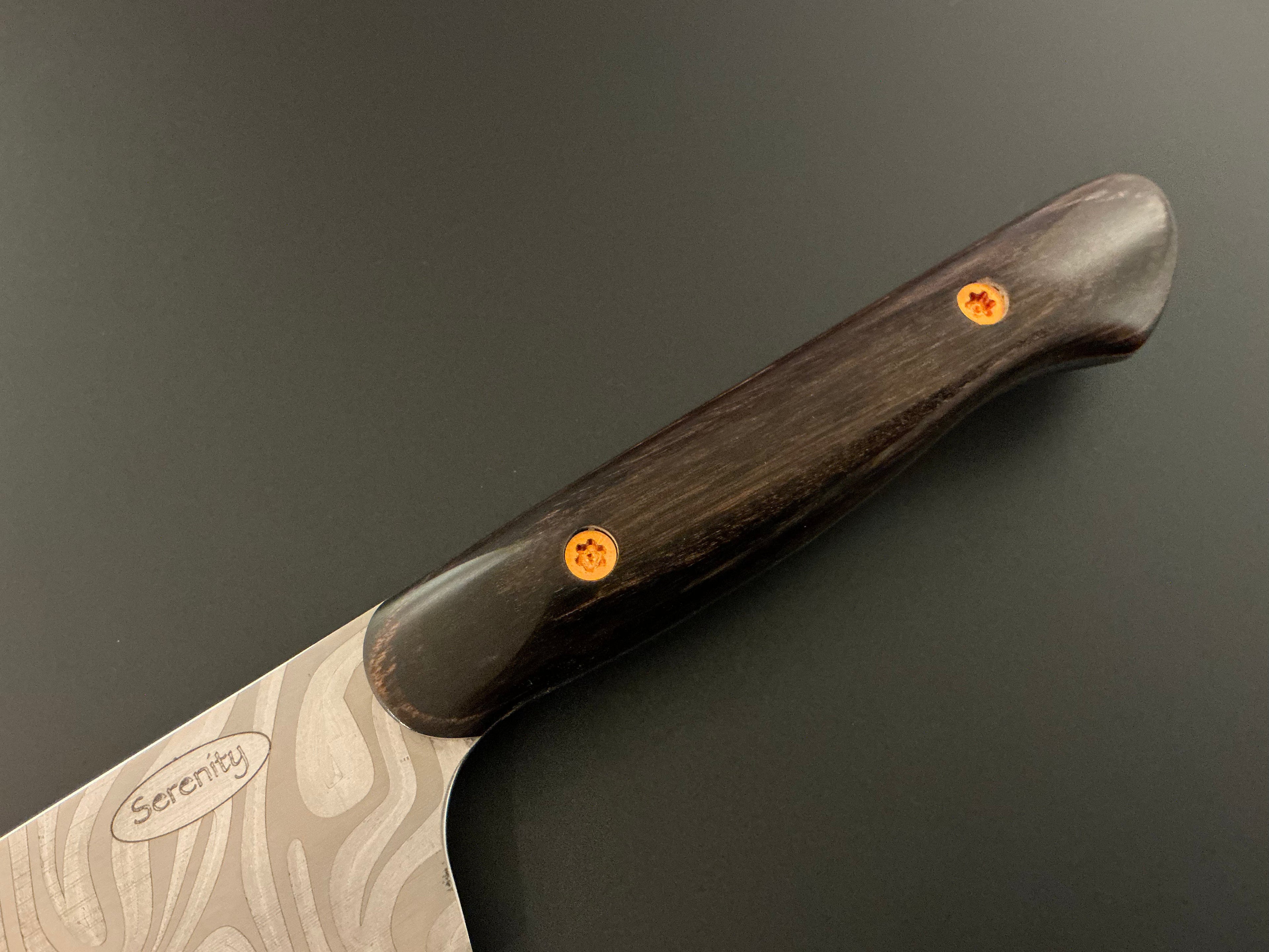 Swirlie Walnut Gyuto - CPM154 - Liberty Wood Handle