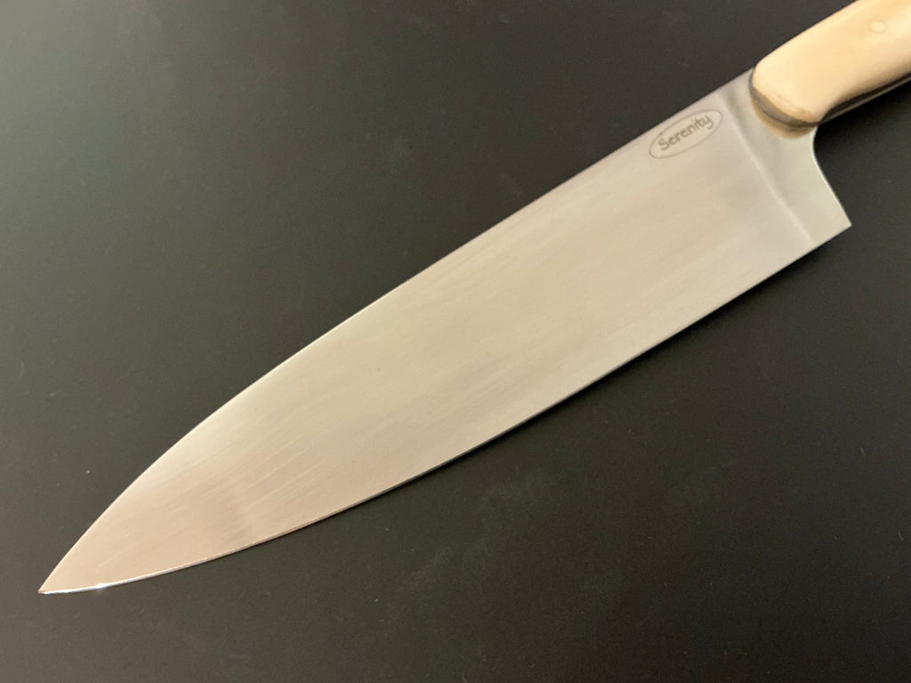 White Gyuto - CPM154 - Camel Bone Handle