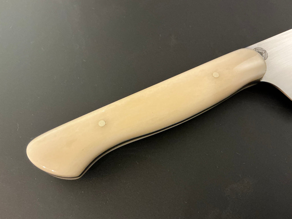 White Gyuto - CPM154 - Camel Bone Handle