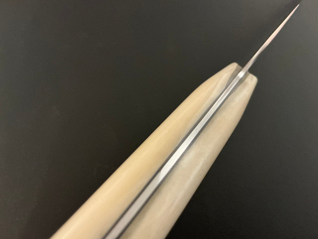 White Gyuto - CPM154 - Camel Bone Handle