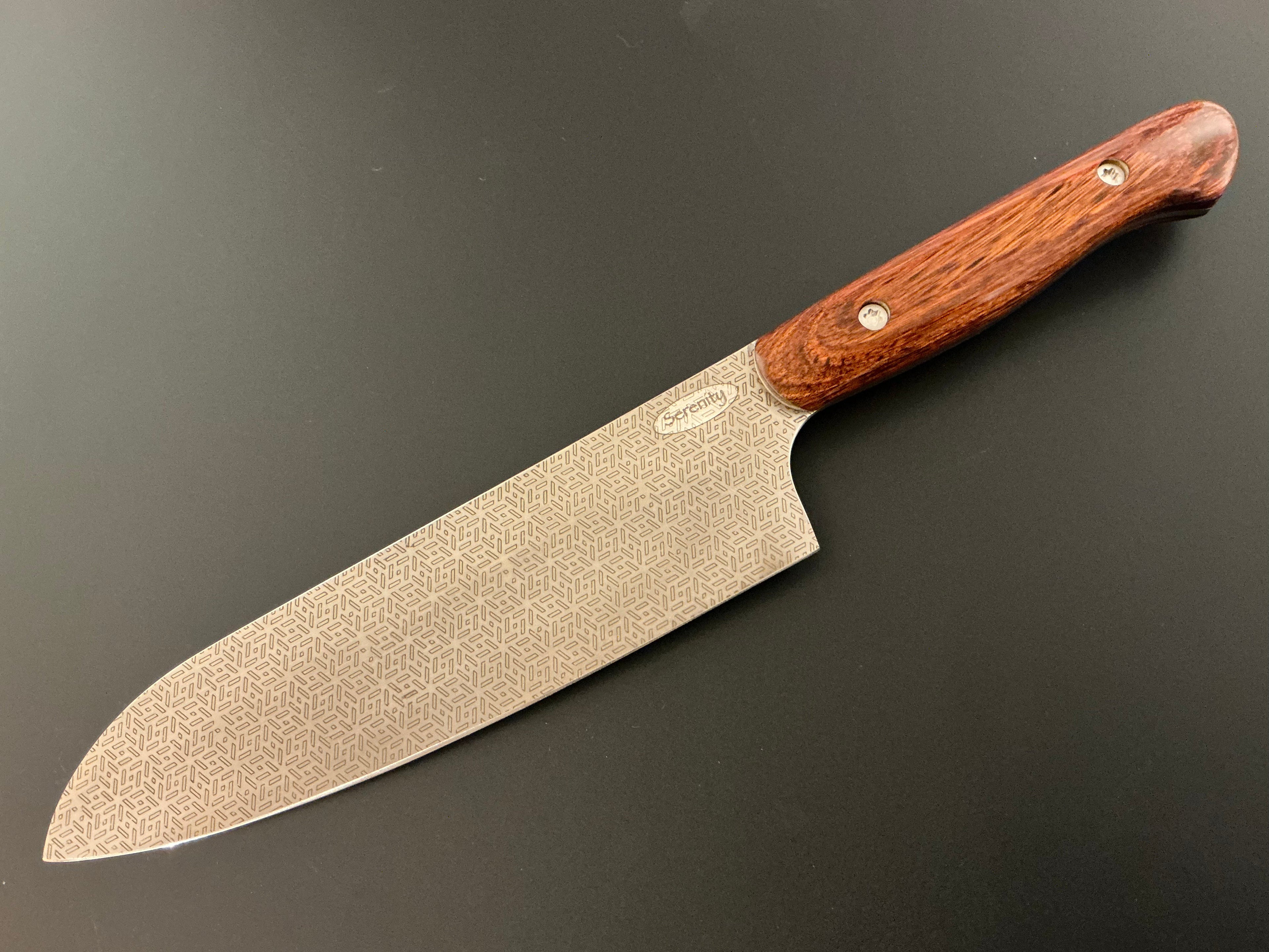 Star Santoku - CPM154 - Liberty Wood Handle