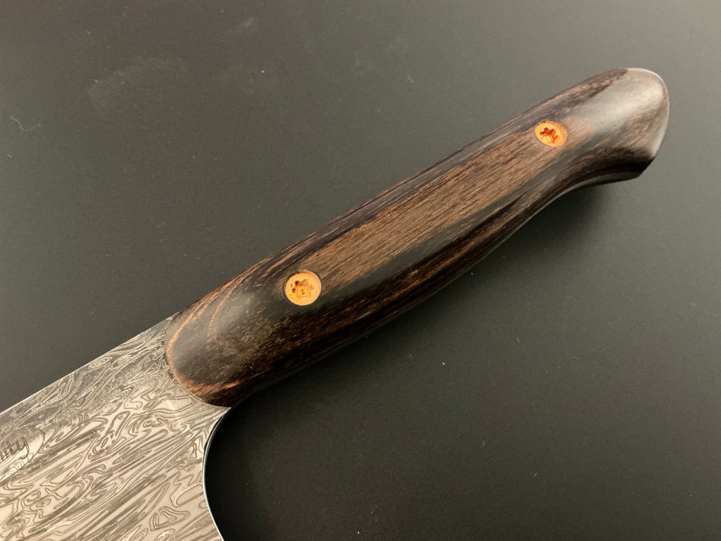 Walnut Lazmascus Santoku - CPM154 - Liberty Wood Handle