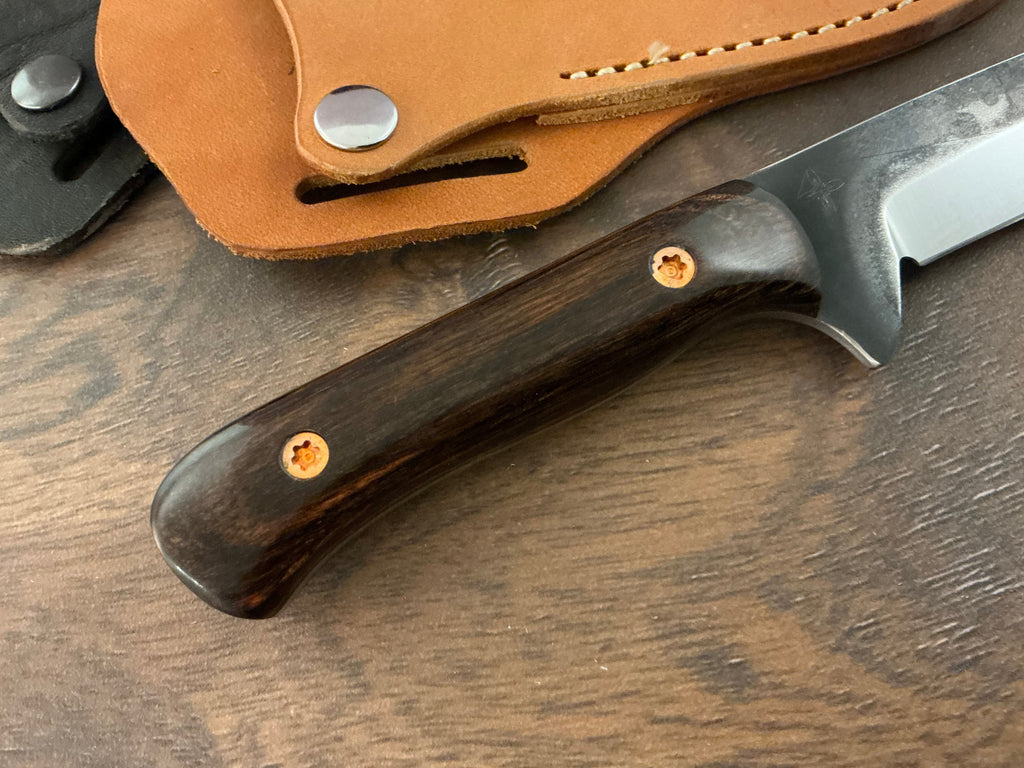 American Heritage Utility Knife - CPM154 with Walnut Laminate Wood Handle