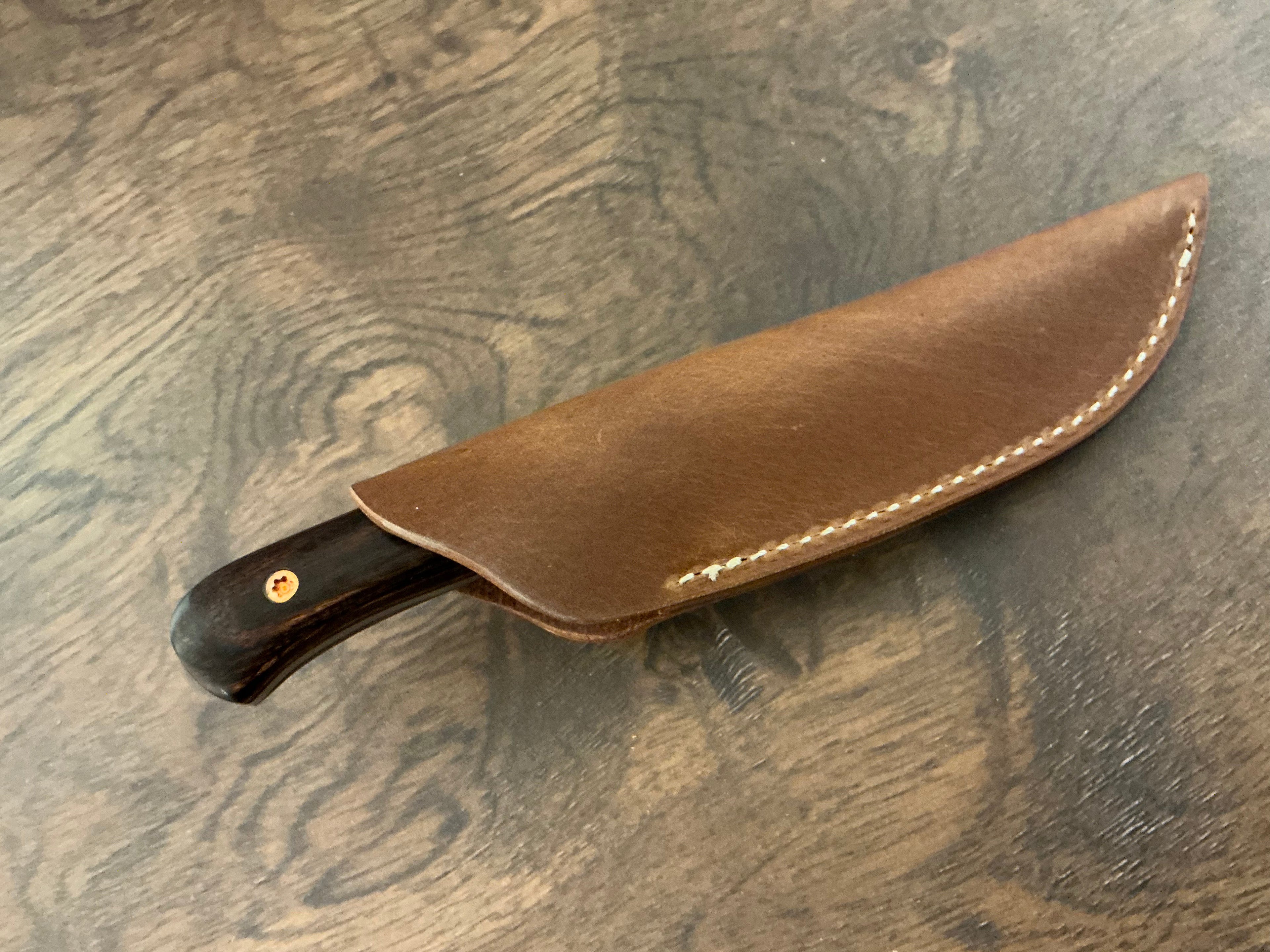 American Heritage Utility Knife - CPM154 with Walnut Laminate Wood Handle
