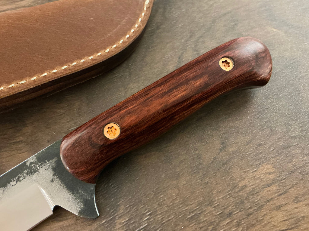 American Heritage Utility Knife - CPM154 with Cocobolo Laminate Wood Handle