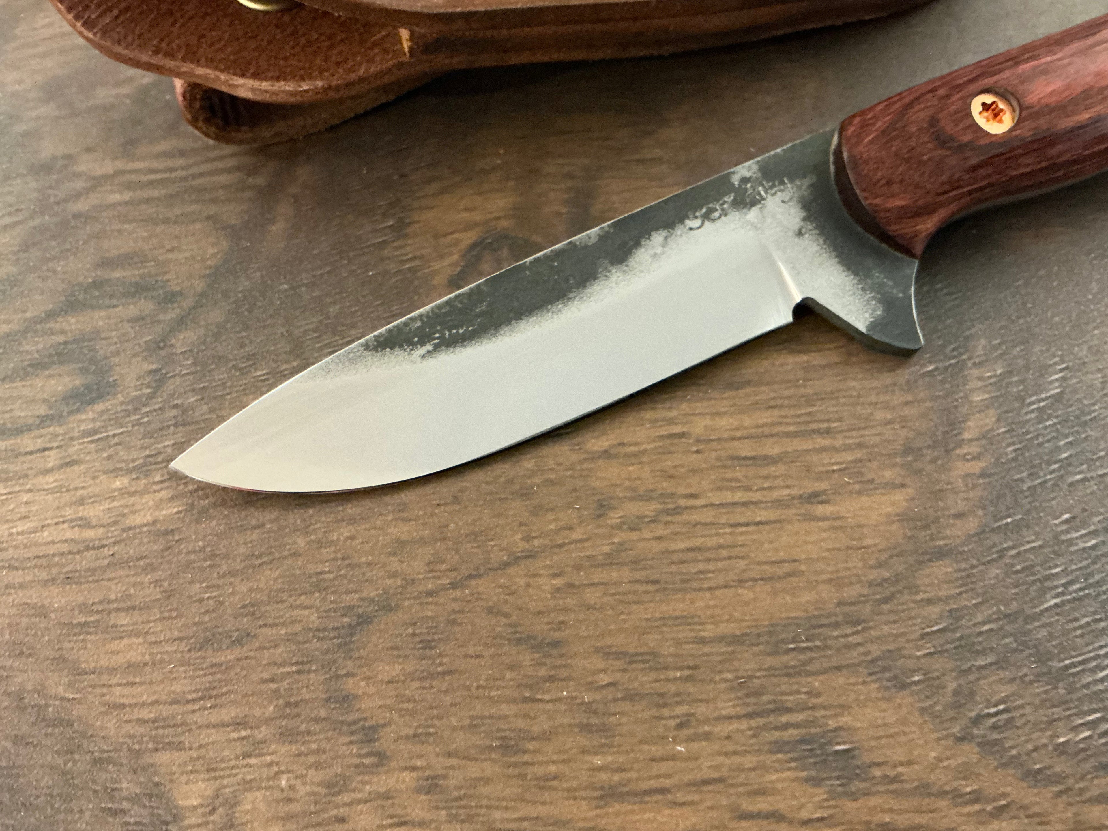 American Heritage Utility Knife - CPM154 with Cocobolo Laminate Wood Handle