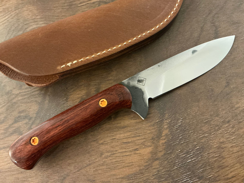 American Heritage Utility Knife - CPM154 with Cocobolo Laminate Wood Handle