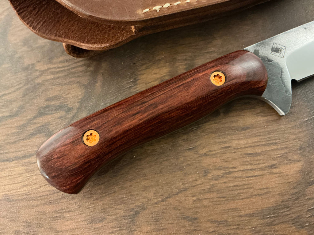 American Heritage Utility Knife - CPM154 with Cocobolo Laminate Wood Handle