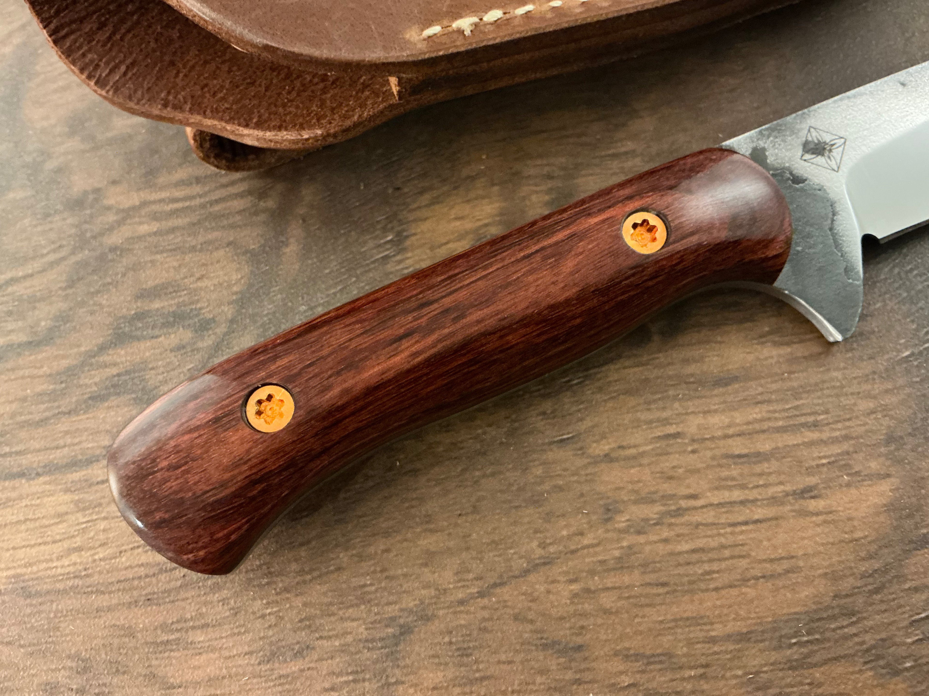 American Heritage Utility Knife - CPM154 with Cocobolo Laminate Wood Handle
