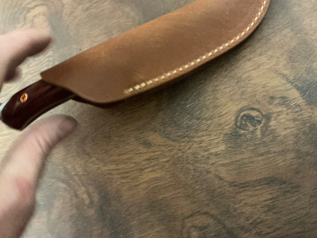 American Heritage Utility Knife - CPM154 with Cocobolo Laminate Wood Handle