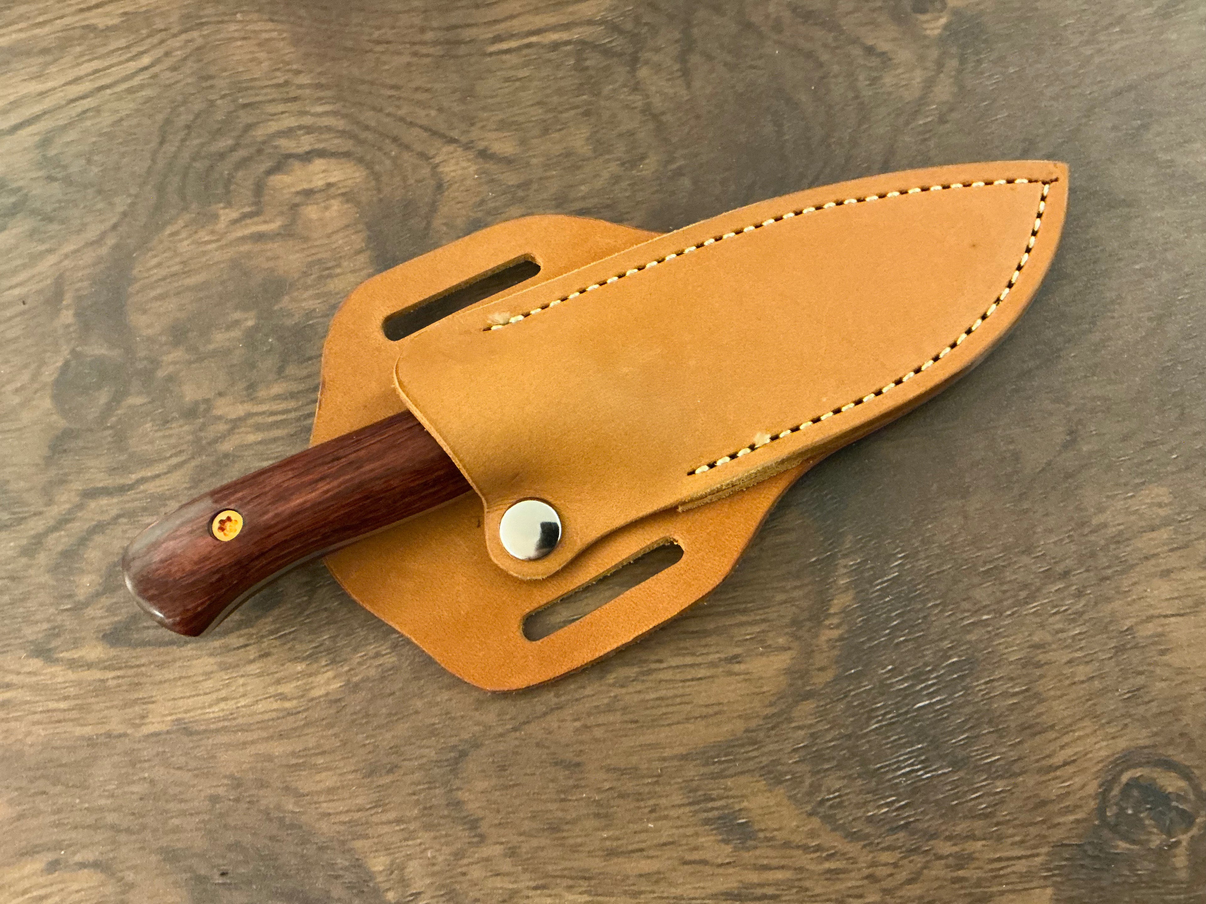American Heritage Utility Knife - CPM154 with Cocobolo Laminate Wood Handle