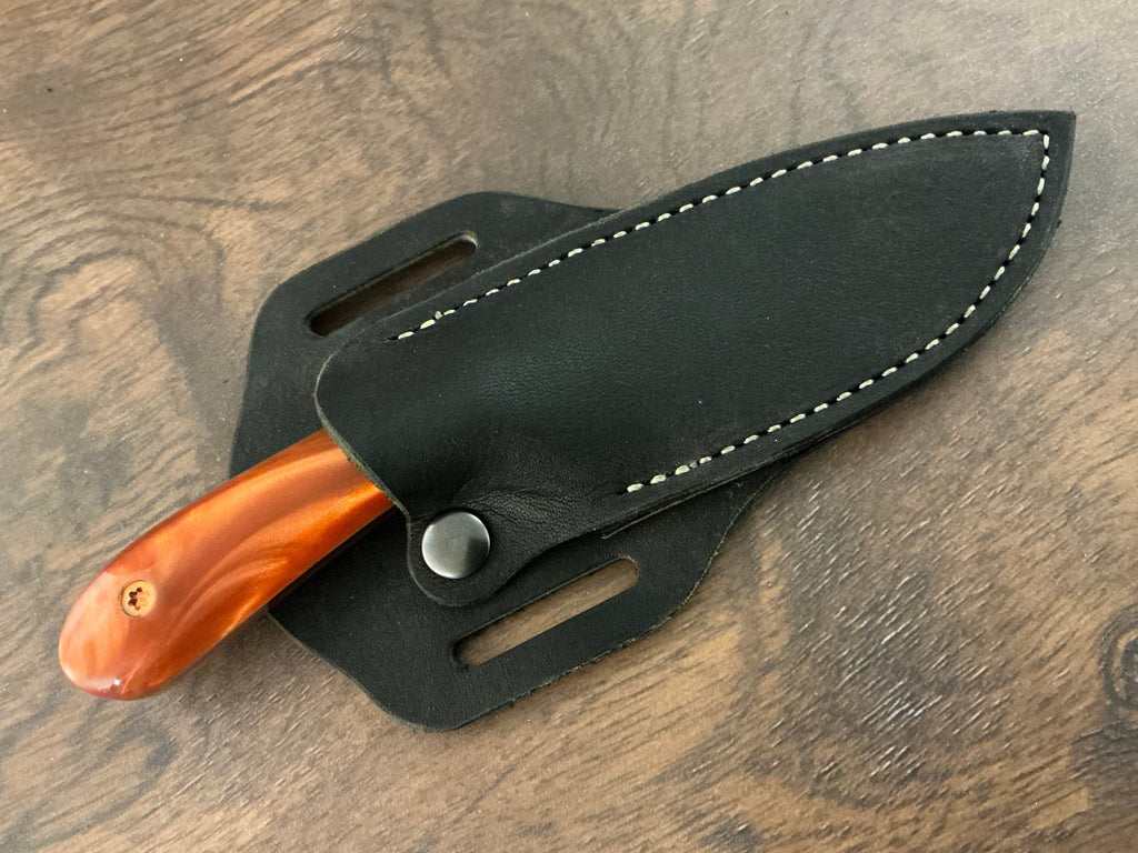 713 Utility Knife - CPM154 with Copper Resin Handle