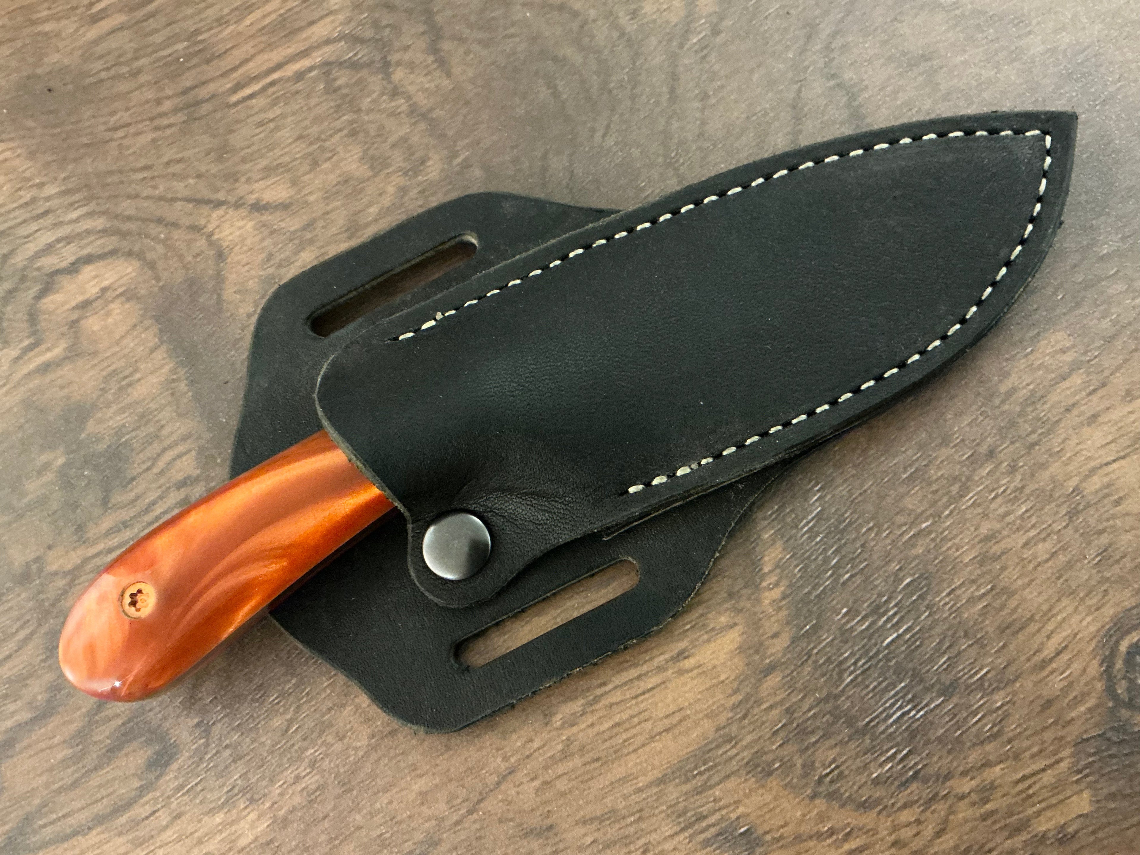 713 Utility Knife - CPM154 with Copper Resin Handle