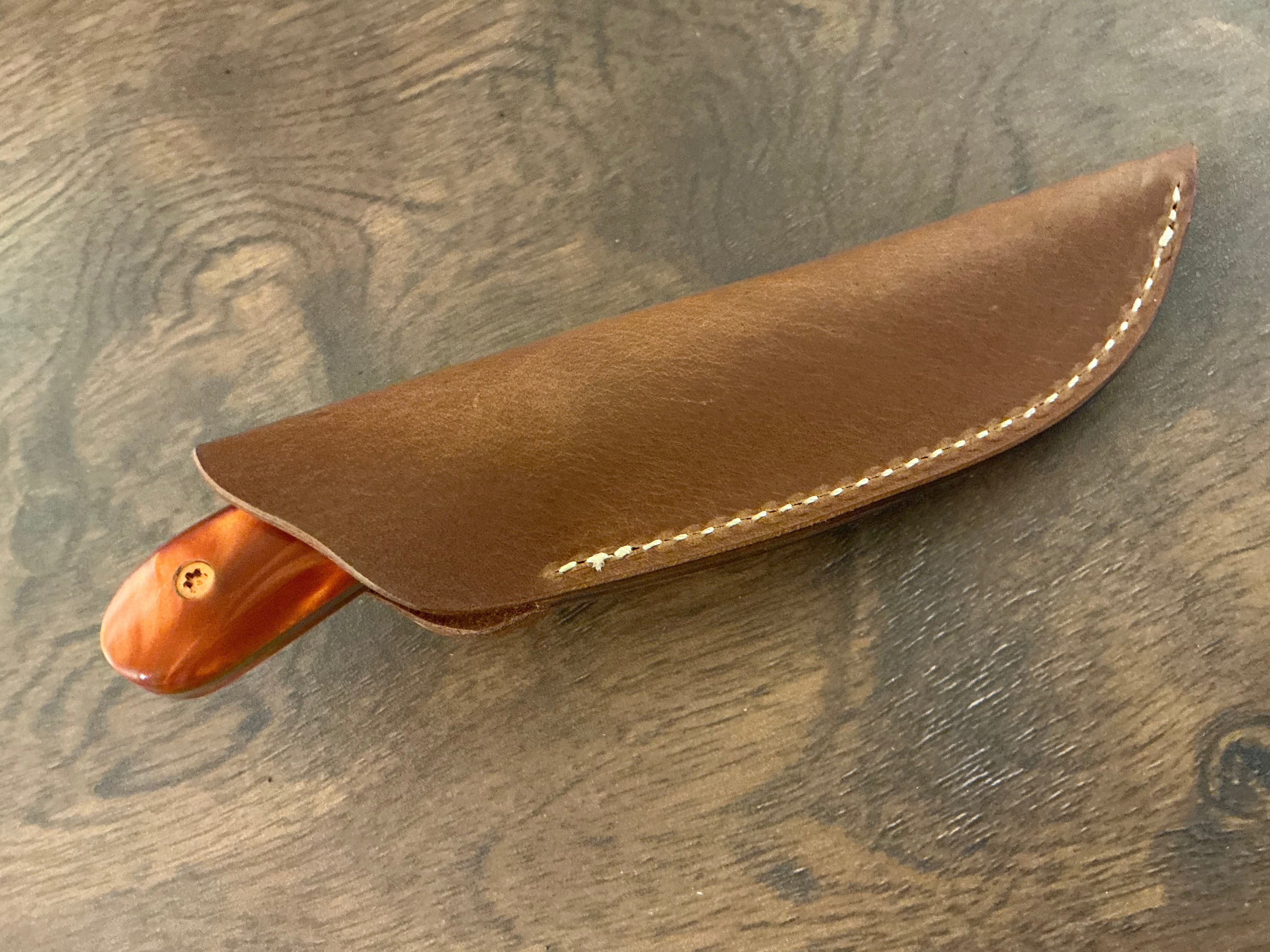 713 Utility Knife - CPM154 with Copper Resin Handle