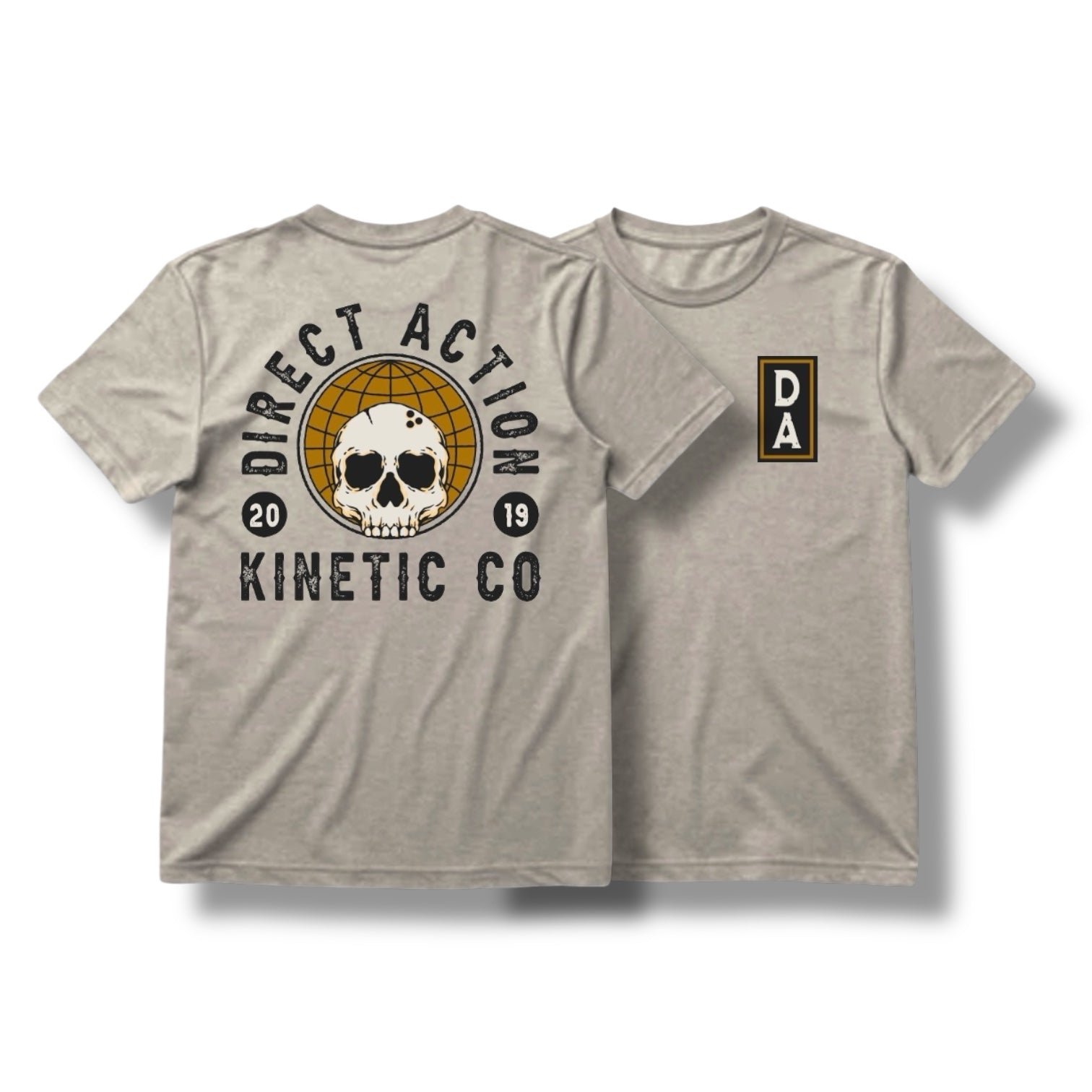 "KINETIC CO" TEE (HEATHER SILK)
