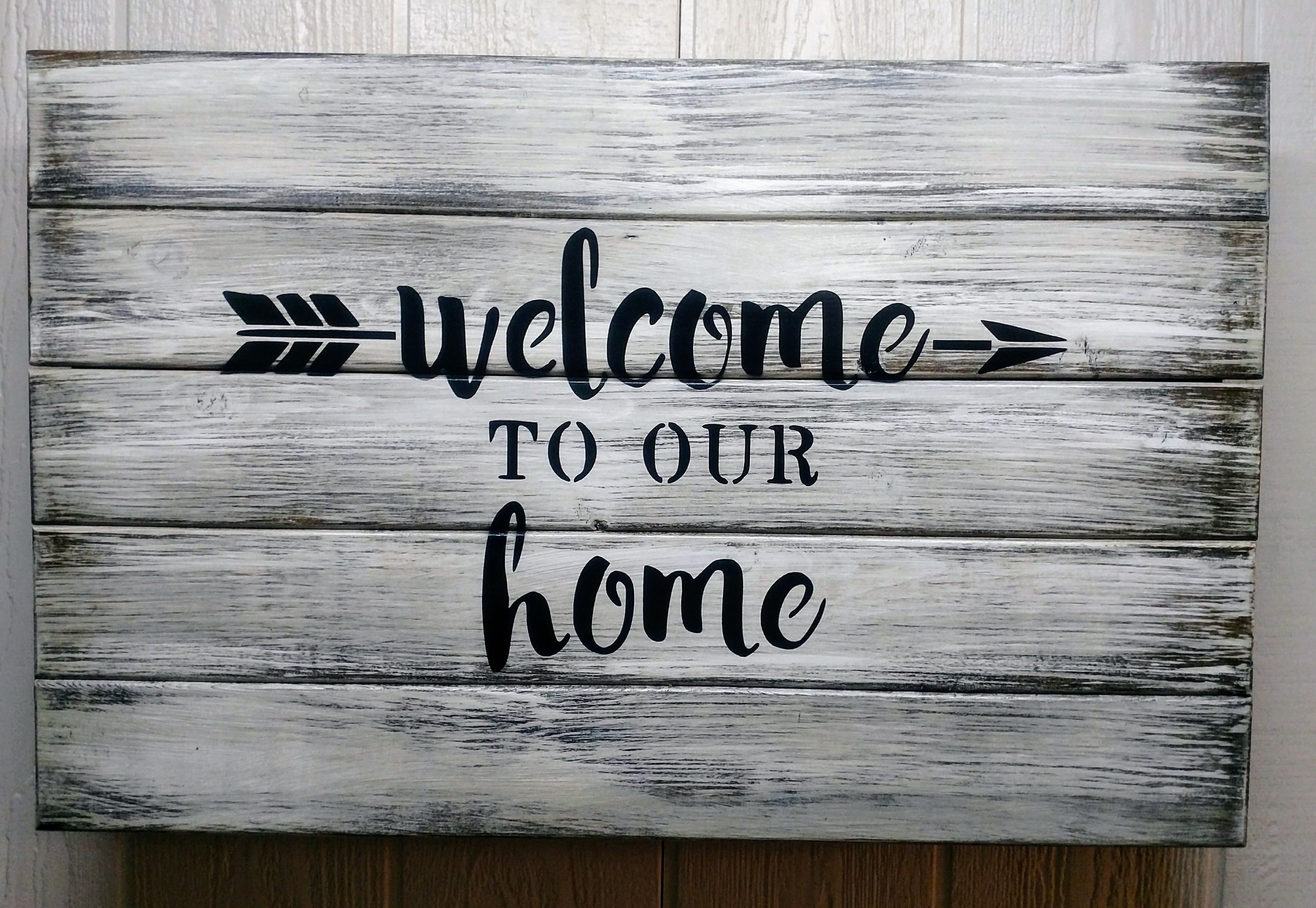 Welcome to Our Home  Hidden Gun Storage Sign