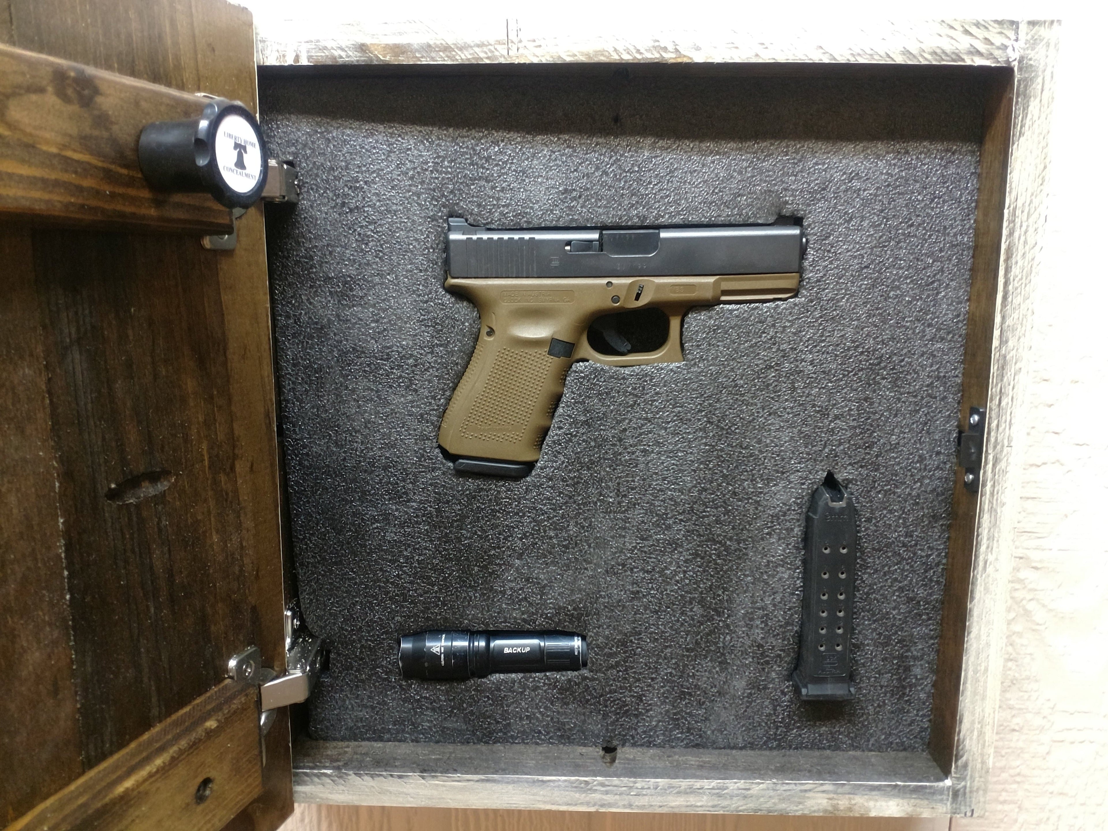 "I'M YOUR HUCKLEBERRY" GUN CONCEALMENT WALL ART BOX