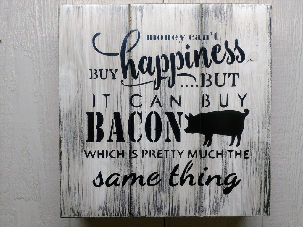 “MONEY CAN BUY BACON” GUN CONCEALMENT WALL ART BOX