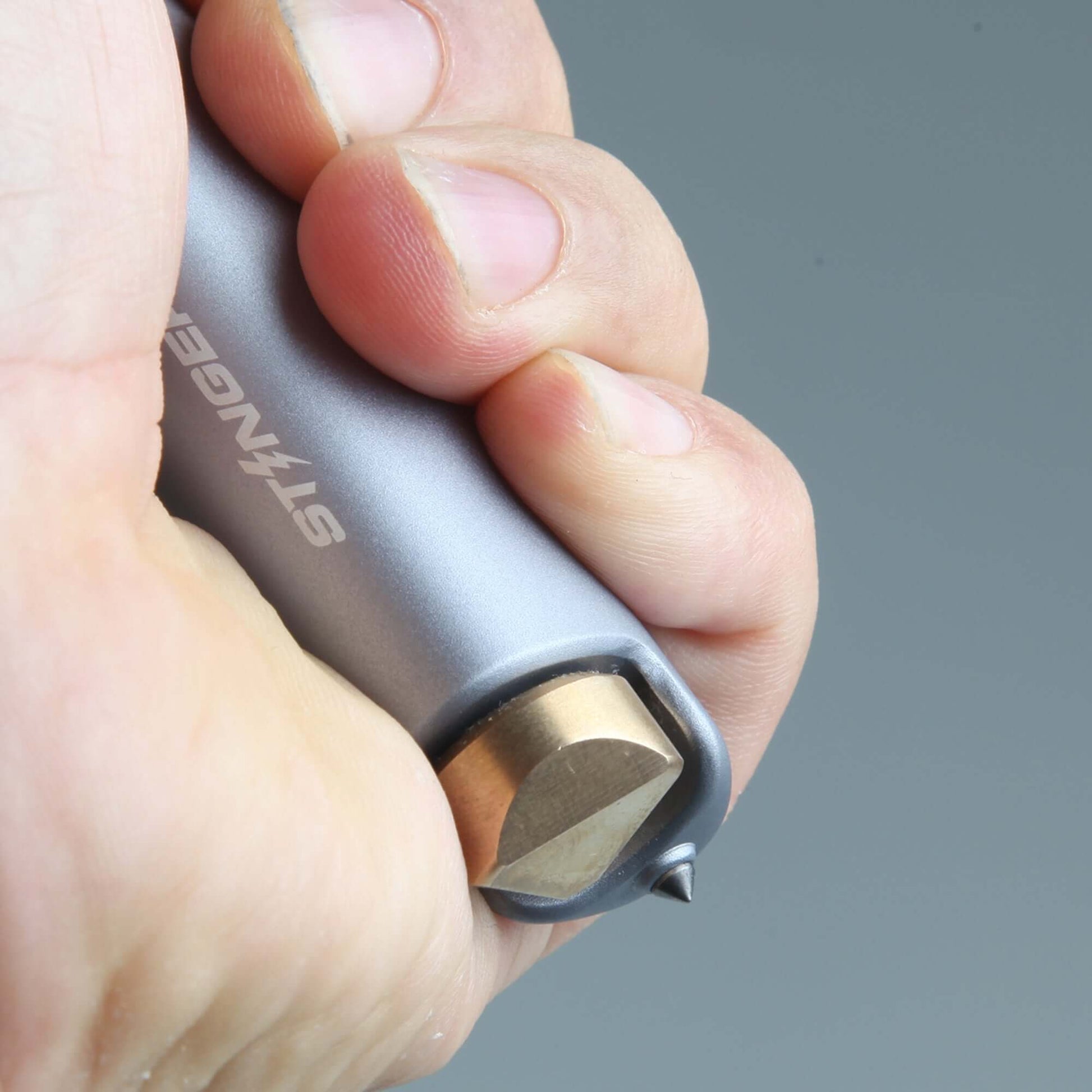 Stinger BIC Lighter Case w/ Car Emergency Window Breaker, Fidget Spinner End Cap, for BIC Full Size Lighter Type J6