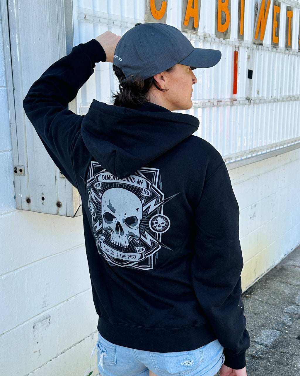 Closeout- Electric Head Unisex Black Zip-UP Hoodie