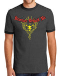 Men's Phoenix Rising - Charcoal Ringer Tee