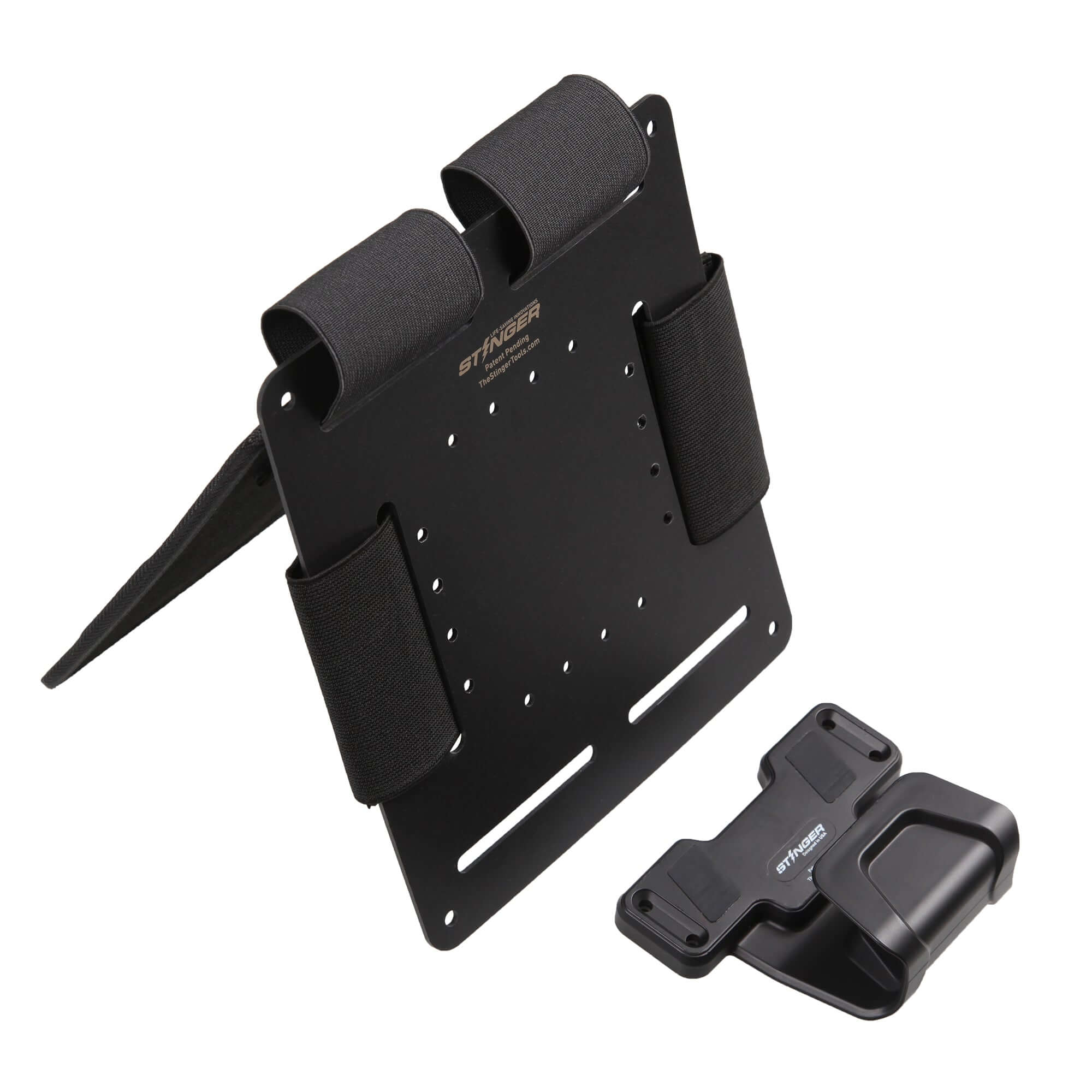 Bedside Magnetic Gun Mount, Bedside Holster with Safety Trigger Guard Protection (USA Flag)