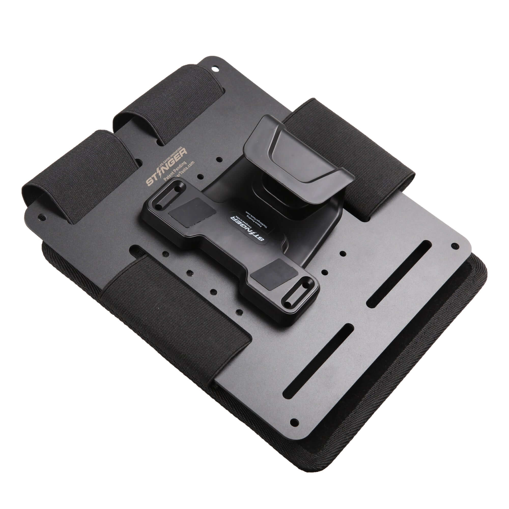Bedside Magnetic Gun Mount, Bedside Holster with Safety Trigger Guard Protection (USA Flag)