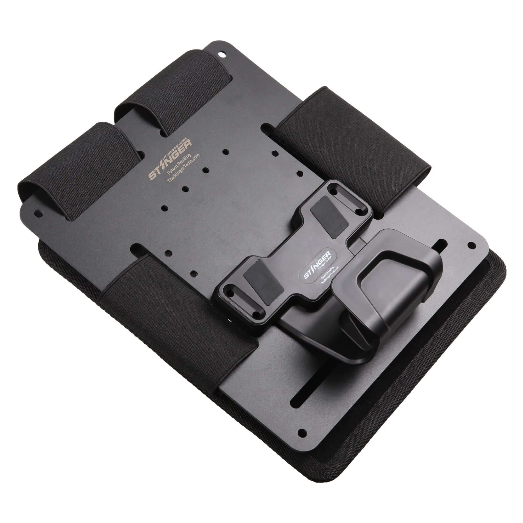 Bedside Magnetic Gun Mount, Bedside Holster with Safety Trigger Guard Protection (USA Flag)