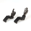 Gloss Tungsten Grey Color Novelty Finger Iron Sight Set - Offset 45 Degree (Middle Finger & OK Hand)