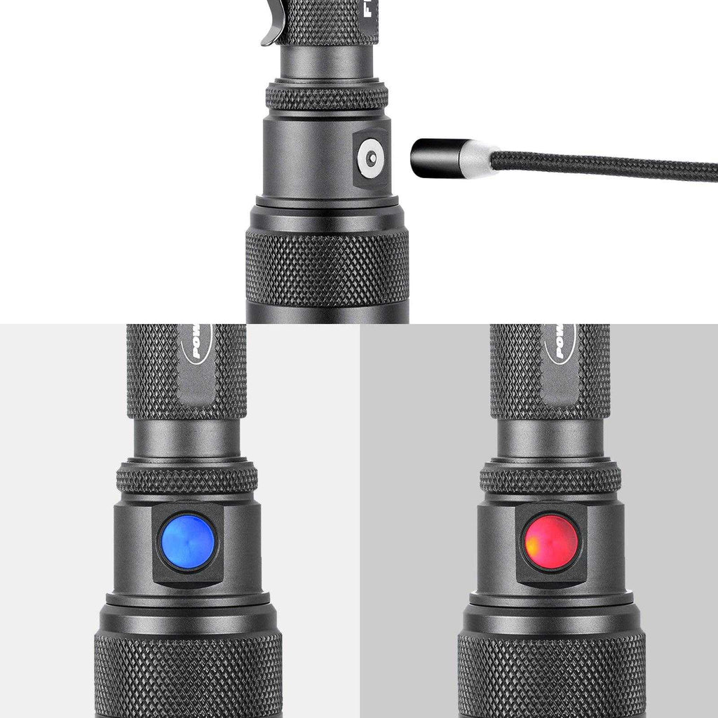 FlexBeam- 1200 Lumen Adjustable Beam Rechargeable Flashlight