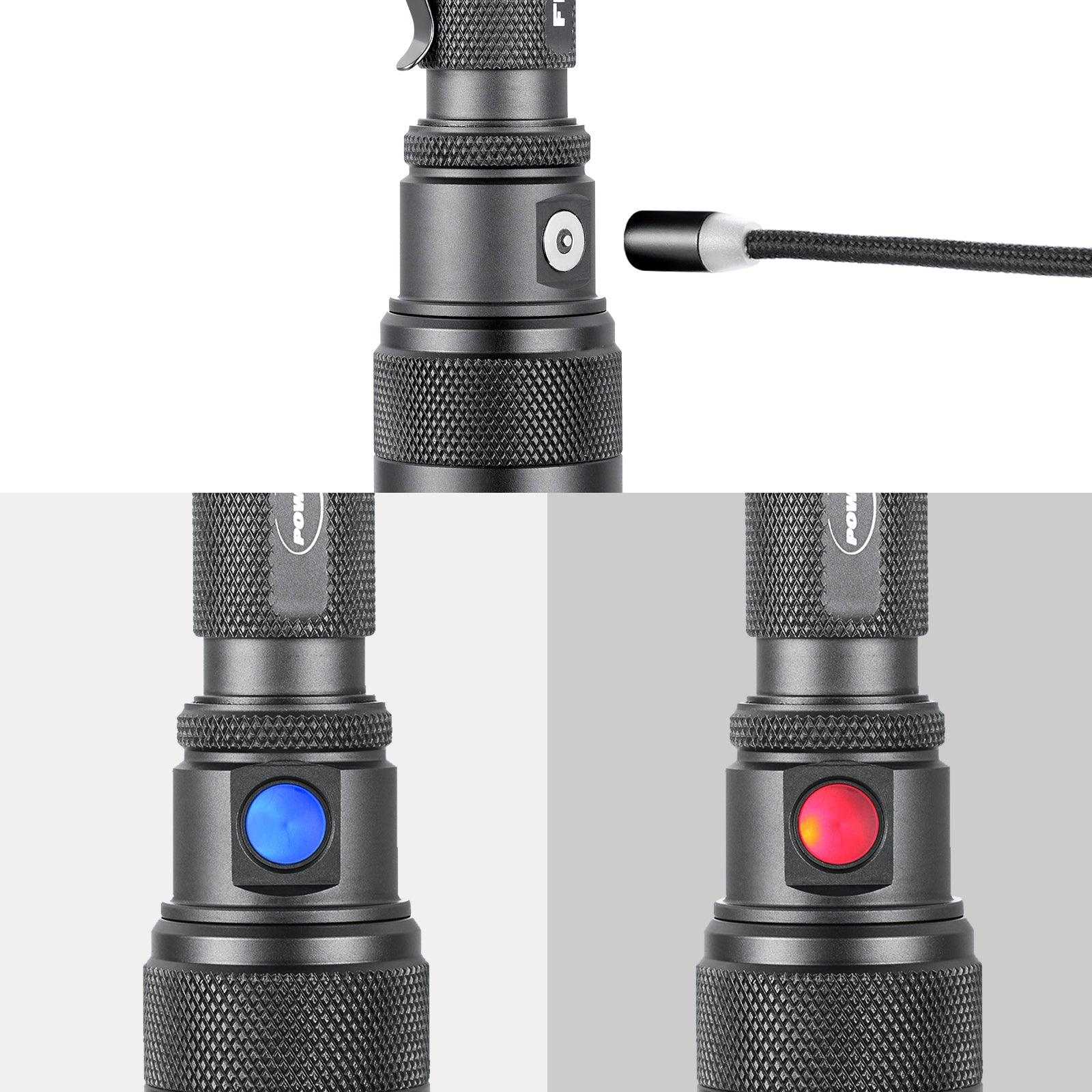 FlexBeam- 1200 Lumen Adjustable Beam Rechargeable Flashlight